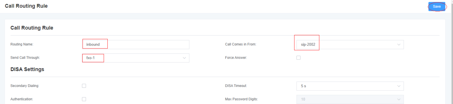 Analog Gateway FXO Connect With Issabel | OpenVox Document Center